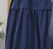 佐丹奴裙子女纯棉府绸假两件抽绳收腰显瘦圆领连衣裙05464330 实拍图