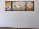 Sixpoetry 客厅装饰画现代简约沙发背景墙壁画轻奢三联晶瓷画大气高档挂画 福禄生花（铝合金外框） 晶瓷画左右35*50+中间70*50亮面 实拍图