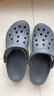 crocs卡骆驰洞洞鞋贝雅卡骆班轻便耐磨一脚蹬休闲鞋|205089 石板灰/青柠绿-0GX 40 (250mm) 实拍图