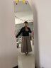 无印良品（MUJI）女式 汉麻棉轻便长裙 长半身裙女裙子 25年夏季女装 BE1VBC5S 灰色条纹 L （165/70A） 实拍图
