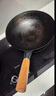 陳枝記铁锅炒锅陈枝记无涂层健康炒菜锅家用商用熟铁圆底不粘锅燃已开锅 36cm无耳单锅+锅铲+锅盖 实拍图