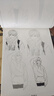 佳茉 线稿描摹本儿童战舰飞船临摹漫画白描涂色动漫控笔基础绘画线描素描画本画册大全 4本装 实拍图