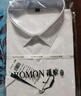 罗蒙（ROMON）短袖衬衫男士2025夏季凉感棉质上衣商务休闲正装白衬衣MQ21白色41 实拍图