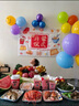仕彩 宝宝开荤仪式装饰布置背景墙挂布六个月婴儿半岁气球派对氛围G款 实拍图