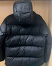 骆驼火山羽绒服男冬新款加厚连帽保暖面包服女城市轻户外 黑色 男女同款,7674B S 实拍图