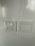 公牛（BULL）G07白开关插座面板一开单控86型墙壁墙面多孔多功能多用暗装 实拍图
