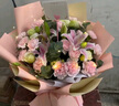 馨仪鲜花速递玫瑰花康乃馨花束送妈妈长辈礼物全国鲜花同城配送 19朵康乃馨百合混搭花束 实拍图