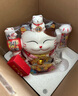 侑家良品 12寸招财猫 客厅收银台招财摆件乔迁开业礼物自动摇手大号发财猫 实拍图