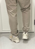 森马（Senma）男鞋夏季休闲百搭小白鞋子男士软底轻便厚底增高板鞋男款镂空透气 米色升级款 43 实拍图