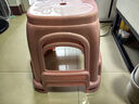 华恺之星加厚塑料凳子家用客厅椅子板凳浴室矮凳换鞋凳茶几小凳子YK067粉 实拍图