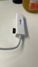 毕亚兹 USB3.0分线器转网口有线网卡 免驱动RJ45转换器扩展坞  苹果mac华为电脑拓展坞集线器HUB转接头延长线 实拍图
