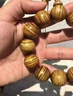 纪梵蒂 GEFIODEY金丝楠木手串波纹佛珠老绿料小叶桢楠乌木文玩手链手把件护身符 1.5珠径【收藏级金丝水波纹】 实拍图