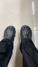 回力 Warrior 凉拖休闲情侣款拖鞋透气户外百搭包头沙滩鞋透气轻便洞洞鞋 049 黑色 39 实拍图