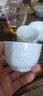 苏氏陶瓷（SUSHI CERAMICS）影青浮雕功夫茶杯三件套芭蕉杯牡丹杯菊瓣杯泡茶陶瓷个人杯主人杯 实拍图