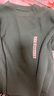 无印良品（MUJI）女式 棱纹编织 圆领短款针织衫 长袖女款 女装 薄款毛衣 绿色 M (160/84A) 实拍图
