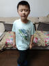 真维斯童装男童短袖t恤2025新款儿童夏季冰丝上衣男孩速干网眼衣服运动夏装 【冰丝款】水绿/J涂鸦色块 140 实拍图