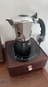 比乐蒂（Bialetti）【官方正品】摩卡壶 双阀高压手冲咖啡壶意式浓缩手动咖啡机送礼 4杯份+速星磨豆机【六芯】 170ml 实拍图