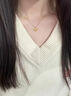 中国黄金（CHINA GOLD）18K金项链女款银杏叶吊坠轻奢小众首饰母亲节生日礼物送女友爱人 18K银杏叶吊坠【配S925银链】 实拍图
