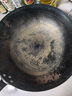 阎铁匠章丘炒锅铁锅已开锅轻便炒菜锅锻打无涂层老式圆底正品官方旗舰店 轻便锤印木把36厘米带耳朵 36cm 圆底炒锅 实拍图