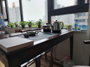 欧佳豪乌金木茶桌椅组合阳台小户型新中式家用泡茶几套装一体办公喝茶桌 1米素茗+1围椅+2月牙椅+1边柜 实拍图