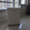 SOO行李箱多功能箱包拉杆箱学生大容量旅行密码箱皮箱杯架白色26英寸 实拍图