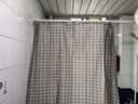 美居客 浴帘 防水淋浴帘 北欧雅灰加厚浴帘布窗帘浴室隔断帘180*180CM 实拍图