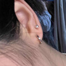 自由说星辰耳环男士轻奢小众高级感耳圈女设计感耳钉个性痞帅潮男耳饰品 耳钉单只 实拍图