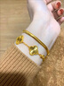 星卡龙金包银五花手链999足金足银金店同款四叶草手链精致情人节送礼物 五花手链-四叶草手链 包金2.5克-手链重约15克 实拍图
