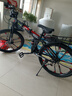 凤凰（Phoenix）可折叠山地车自行车成人男女新款式学生12到18岁变速越野软尾单车 双避震【密封全轴承】钢架/十刀轮黑红 26寸-27速【身高158-188cm】 实拍图