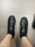 百丽休闲鞋男牛皮革格纹套脚豆豆鞋A1368AM4 黑色 42 实拍图