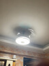 波西米亚风扇灯一体吊扇灯家用客厅餐厅灯卧室隐形吸顶灯静音变频电扇吊灯 吊杆款白色-36寸白光遥控【48W】 实拍图