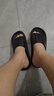 洁丽雅踩屎感拖鞋男夏季室内防滑防臭家居家用浴室洗澡男士凉拖鞋夏天 黑色 44-45 【适合43-44码】 实拍图