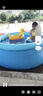 倍护婴游泳池家用大型户外儿童游泳池圆形充气支架夹网泳池 夹网1.8米【直径180*高度73CM】 实拍图