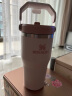 STANLEY拎拎杯吸管杯水杯保温杯大容量办公不锈钢杯子冰霸杯591ML-晶粉色 实拍图
