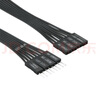 尘土ATX前置音频线 电脑主板前置音频延长线 USB 2.0延长 9针 公对母连接 黑排线 HD AUDIO 9PIN连接线 主板前置USB 9针公对母延长线 30CM 实拍图