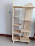 树语枫全实木书架家用客厅转角书柜小户型多层置物架落地卧室靠墙收纳架 白色-全实木【不满意包退】 实拍图