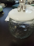 高颜值小熊玻璃水杯咖啡奶茶杯带盖家用喝水杯子耐高温办公室茶杯 锤纹杯+银小熊盖+勺子 实拍图