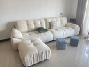 帕沙曼云朵沙发布艺可拆洗小户型客厅奶油风雪尼尔沙发多功能 2630ZF 70*80cm脚踏（下单联系客服） 雪尼尔TY74： 羽绒+乳胶+竹炭海绵 实拍图