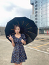 全自动雨伞晴雨两用加大加固加厚双人黑胶防晒防紫外线折叠太阳伞 144骨加固晴雨伞-梧桐米 全自动 实拍图