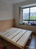 纳之荣橡胶木榻榻米全实木无床头1.5x2米家用定制简约民宿酒店单双人床 原木色【床高40CM】单床(包安装) 1500mm*2000mm 实拍图