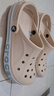 crocs卡骆驰洞洞鞋贝雅卡骆班轻便耐磨一脚蹬休闲鞋|205089 冬日白/彩色-1LI 43 (270mm) 实拍图