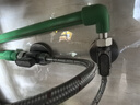 潜水艇（Submarine）大流量角阀 一进二出球阀 全铜主体 三通阀球形阀铜阀芯全开多通 1进2出【枪灰色-两只】4分出水 4分球阀 实拍图