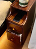 乐造（LEZAO）极窄床头柜实木卧室窄边柜20cm家用卧室迷你小型床边柜床头夹缝柜 胡桃色宽30CM【进口全实木】 实拍图
