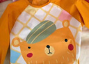 beedoll蓓兜儿童罩衣围兜防水防脏婴儿护衣饭兜宝宝画画围裙 小熊+小猪 实拍图