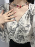 须橘新中式多巴胺彩色项链女甜妹串珠项链女小众高级感锁骨链女生颈链 彩色多巴胺项链Y204 实拍图