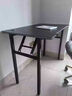 连理之木折叠桌电脑桌家用电竞桌宿舍学习书桌简约办公桌便携单人桌子 可折叠电脑桌黑色100*60*75cm 实拍图