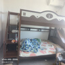 邦珀实木小鹿简约实木儿童床原木风双层高低上下床 【胡桃色】滑梯+梯柜 上铺宽130*下铺宽150 实拍图
