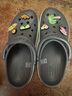 卡骆驰（CROCS）洞洞鞋贝雅卡骆班轻便耐磨一脚蹬休闲鞋|205089 石板灰/青柠绿-0GX 37 /38(230mm) 实拍图