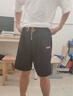 雅鹿冰丝短裤男夏季薄款潮牌宽松大码运动篮球男士速干休闲五分中裤子 黑色 2XL 推荐130-145斤 实拍图