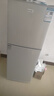 长城（GREAT WALL FRIDGE）家用迷你小冰箱小型冷冻冷藏保鲜宿舍出租房办公室节能省电双开门电冰箱 银色126L【一级能效 全国联保】 实拍图
